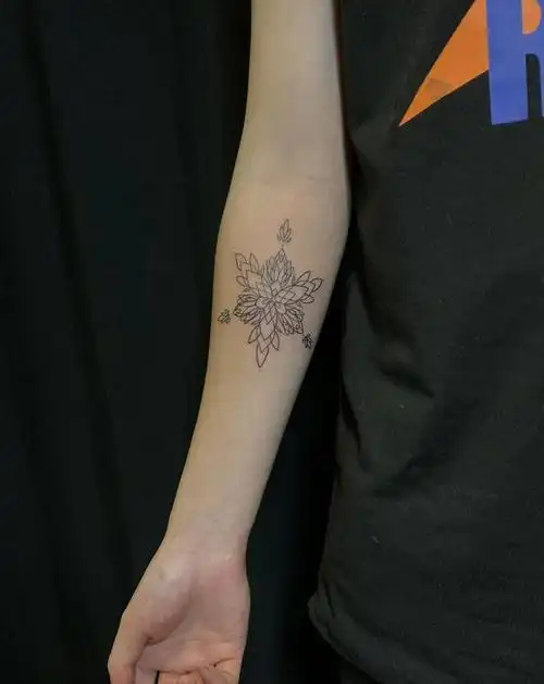 小清新纹身图片_手臂纹身图案