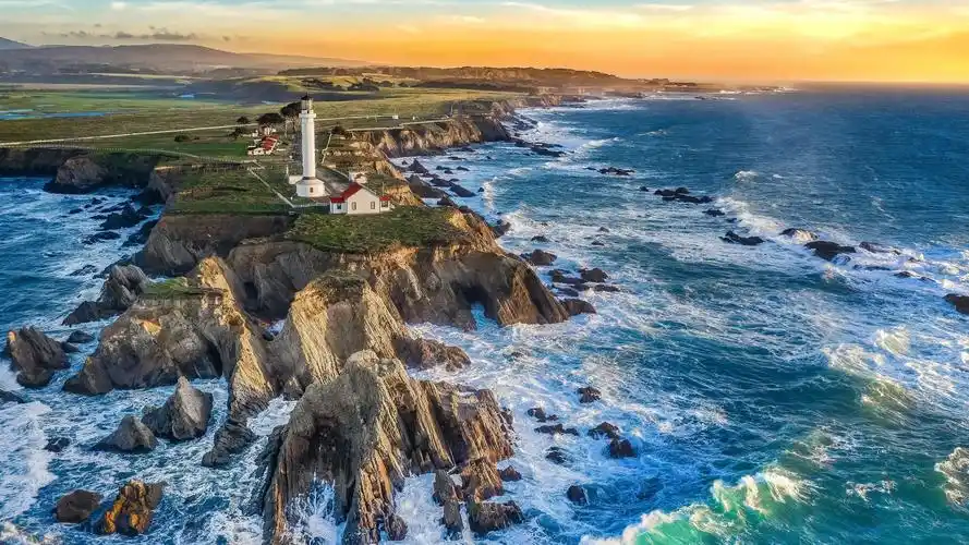 壁纸 海,波浪,灯塔,半岛 2880x1800 hd 高清壁纸, 图片, 照片