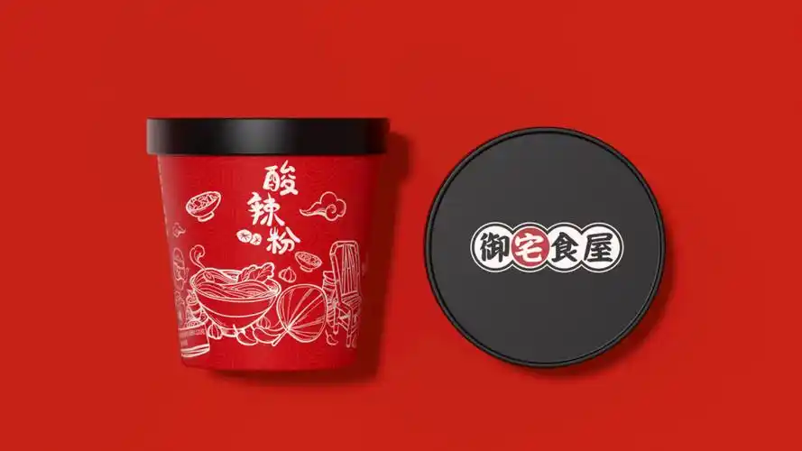 礼想抱福酸辣粉包装设计