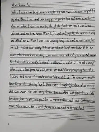 初一年级"写好字"—英语书写比赛