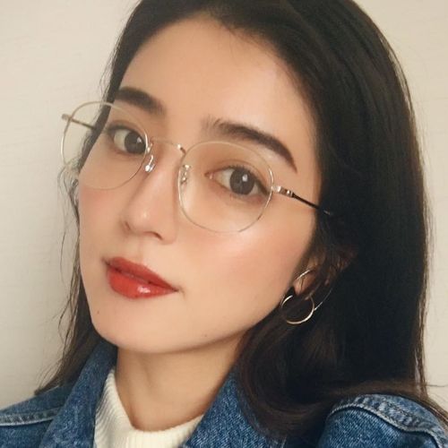 ulzzang韩版复古原宿金边圆眼镜框女网红素颜神器近视文艺平光ins