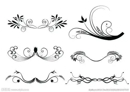 花边怎么画黑白花纹设计图有简笔画 手绘 线稿 800手抄报边框线条图片