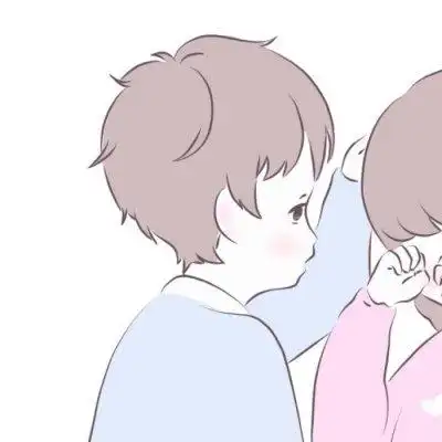 可爱呆萌的情侣头像79