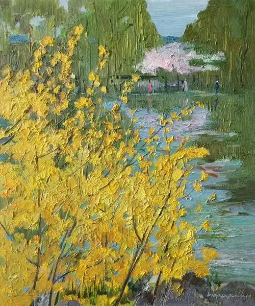 杏花春雨——魏盼盼油画新作