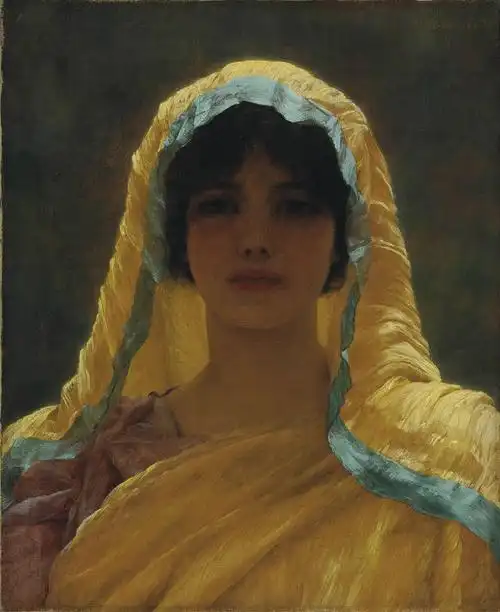 戴头巾的女人肖像