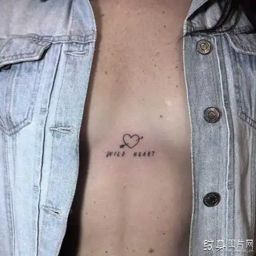 一箭穿心纹身图案欣赏是代表悲伤还是象征爱情