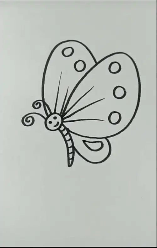 简单画蝴蝶03