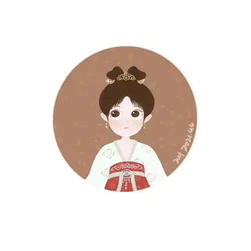 按照赵露思扮演的李乐嫣海报形象所画半身像济南/设