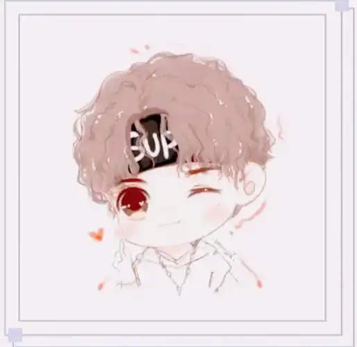 蔡徐坤的漫画头像,帅气的坤哥谁能不爱呢哈哈哈哈90