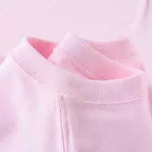 马卡龙色系 210g重磅婴儿粉精梳棉纯色正肩t恤女浅粉色宽松短袖夏