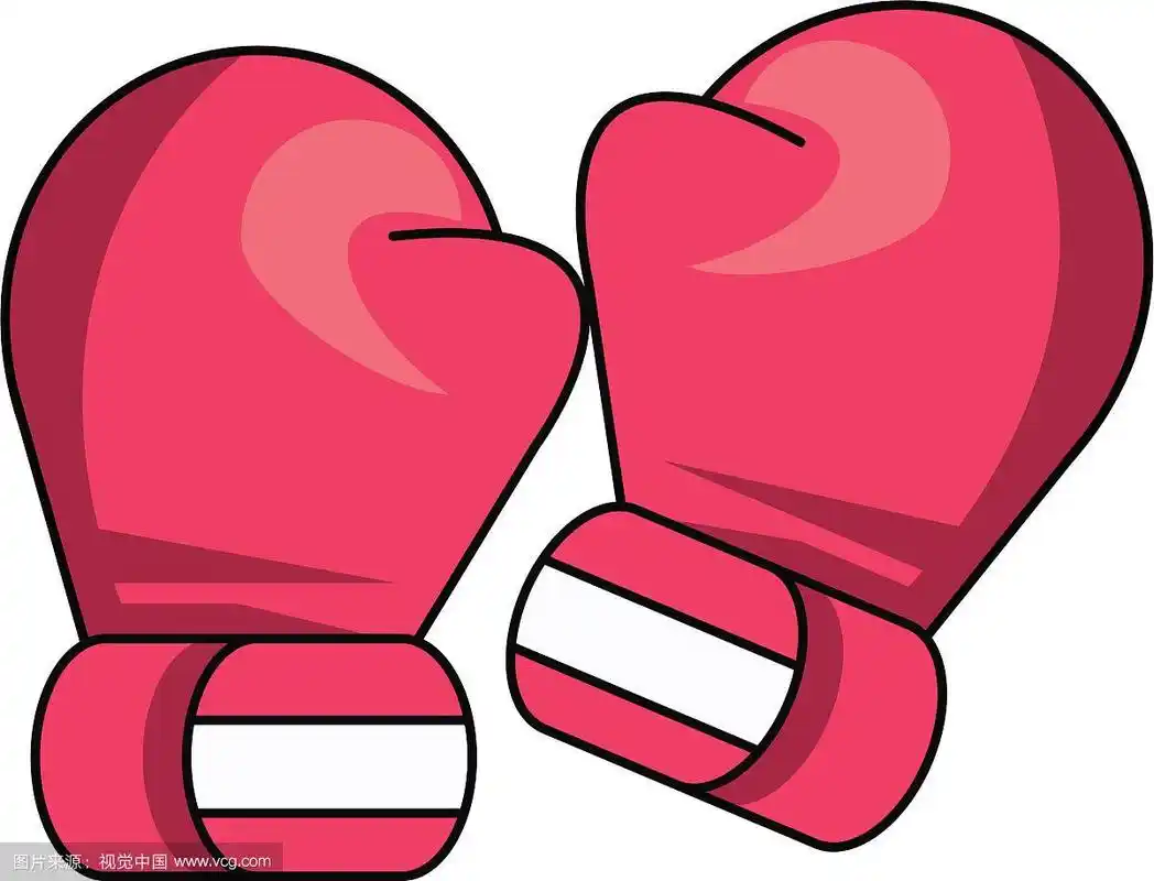 拳击手套卡通孤立