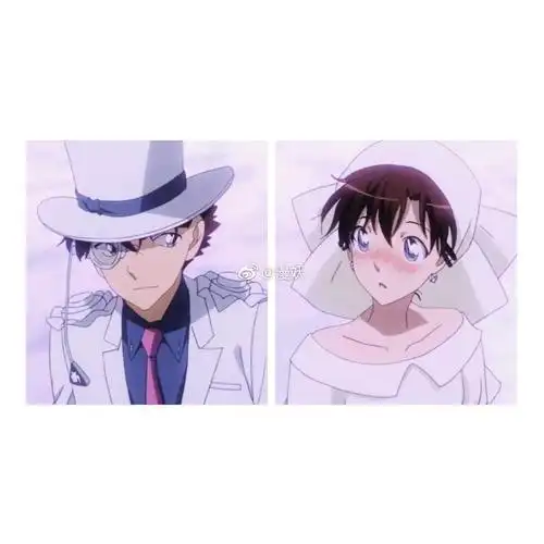 自截情侣头像怪盗基德和中森公主基德真会撩