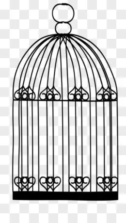 手绘矢量在笼子里面流泪的猫咪元素pngai漂亮鸟笼png手绘卡通被关笼子