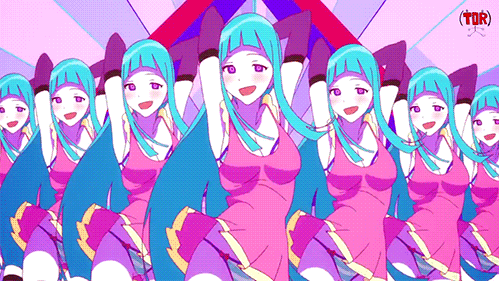 动漫 跳舞 性感 跳舞 蓝色的头发 unf hnng 剥离 脱衣舞