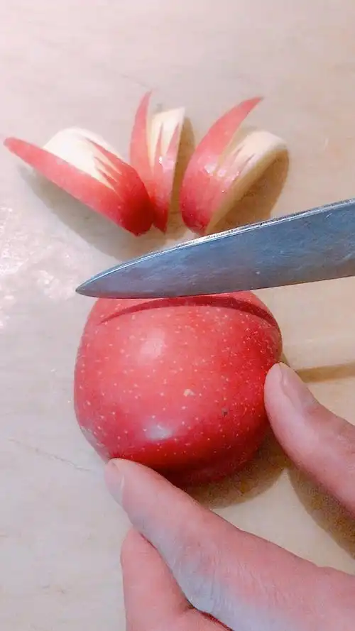 苹果花摆盘经典切法