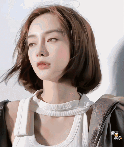 angelababy机车短发造型##杨颖齐耳短发造型