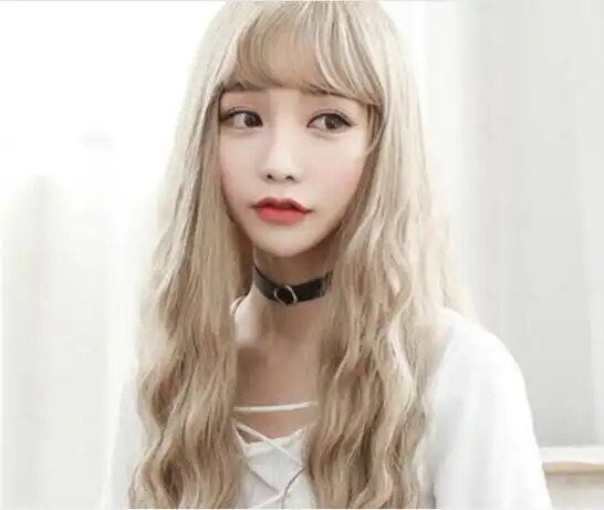 女生长发玉米须烫发型图片(2)_烫发_西子美发网