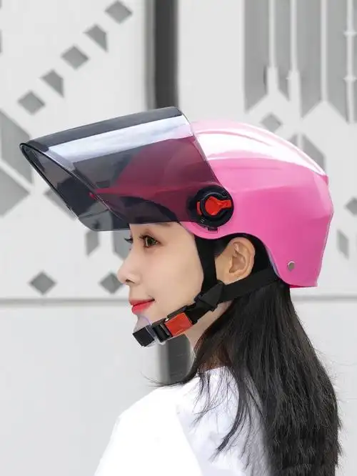 【现货】电动车电瓶车头盔灰男女士款夏季防晒可爱夏天安全帽全盔