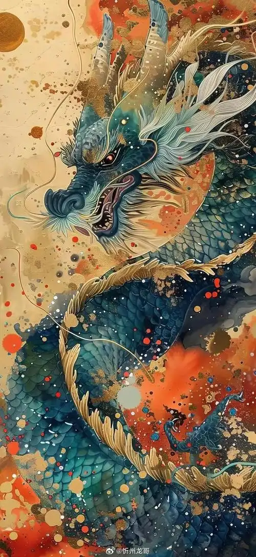 龙年行好运龙年全面屏手机高清壁纸美图来了