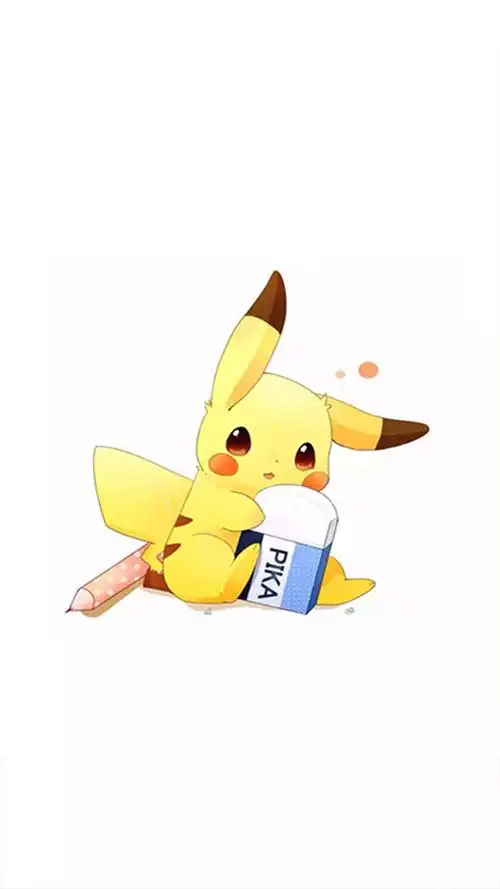 呆萌可爱皮卡丘手机壁纸-卡通-壁纸下载-美桌网