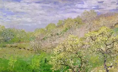 画家莫奈笔下的春天,朦朦胧胧的美