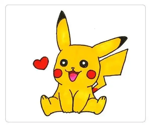 皮卡丘眼睛怎么画简笔画