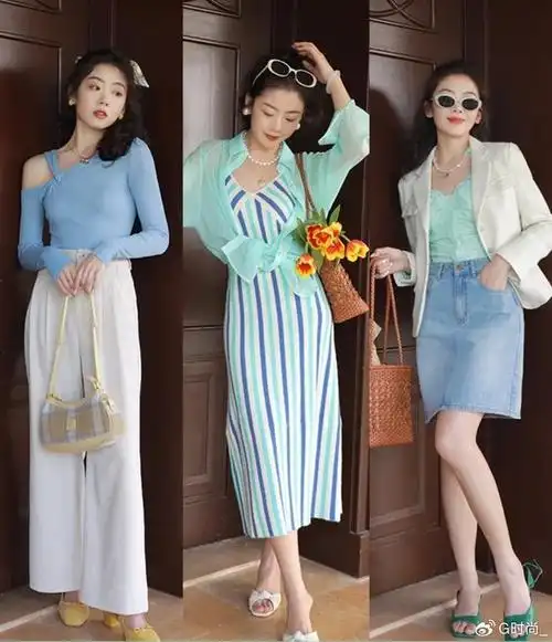 春夏这4个颜色穿搭显气质又超上镜,胖瘦皆宜拍照很出片