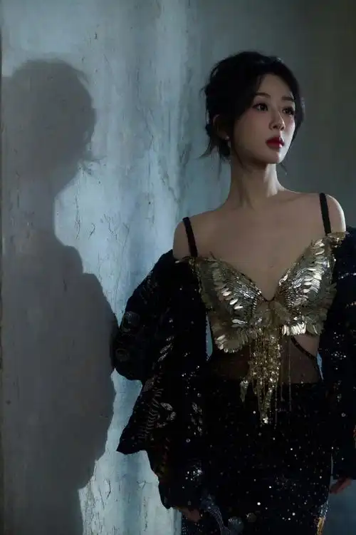 杨紫 鎏金蝴蝶公主##星光大赏明星造型##杨紫璀璨星空女皇裙