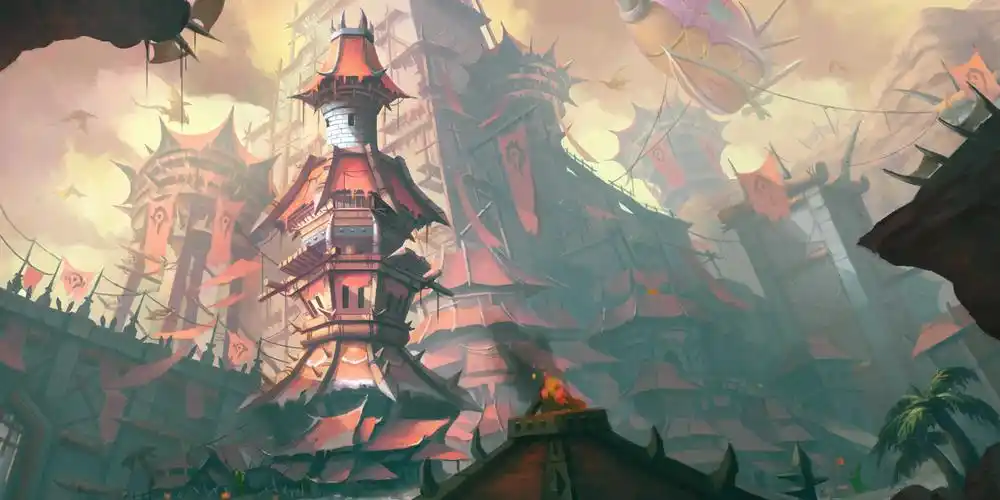 魔兽同人画作:经典旧世主题绘 雄伟的城市奥格瑞玛 - 178魔兽世界专区