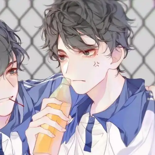 真人基友头像男生两张