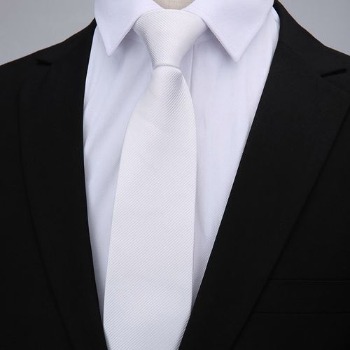 领带jisuin男士商务务正纯白色衬衫懒人拉链一拉领带