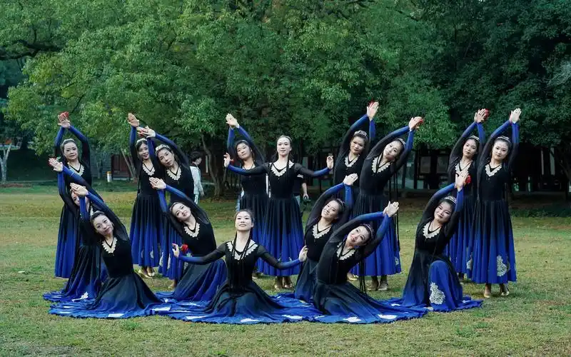 民族舞《晨曦中的玫瑰》女生群舞零基础舞蹈-【单色舞蹈】(武汉)中国