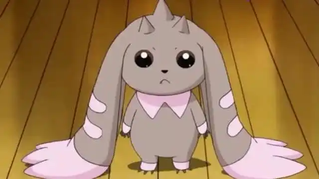 数码宝贝:黑大耳兽进化成"玉兔兽",长得太丑了