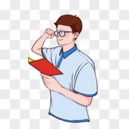 大学生入党宣誓人物元素pngpsd卡通手绘毕业答辩上课插画pngpsd手绘