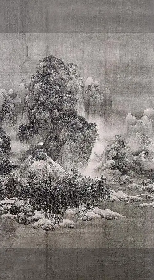 北宋范宽雪景寒林图