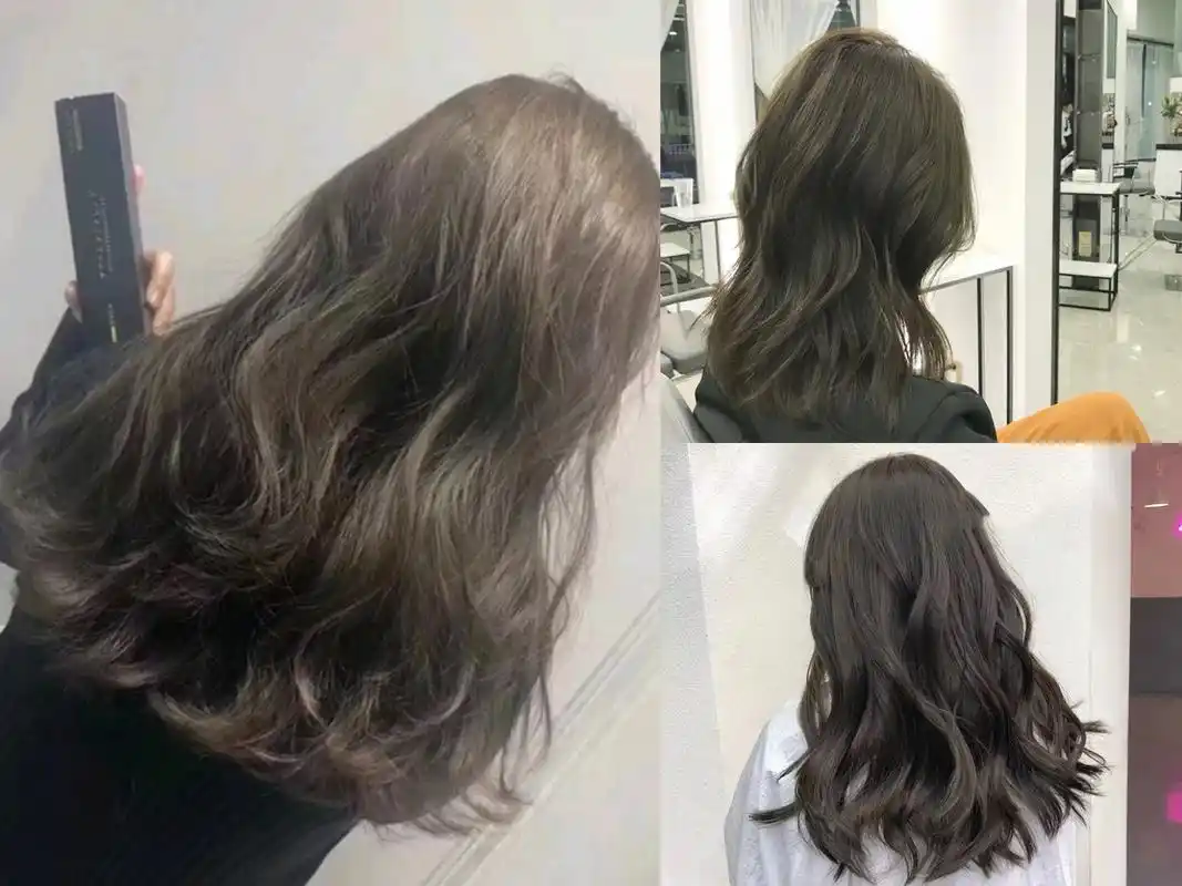 夏季超火的"冷茶色"发型,适合黄皮肤的女生,十分显白!