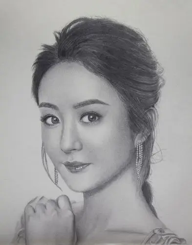 写实素描赵丽颖|纯艺术|绘画|小马的鬃毛_原创作品-站酷zcool