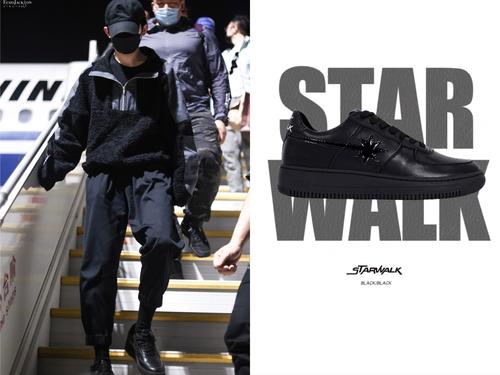 【易烊千玺同款】starwalk soldier 纯黑流星低帮板鞋潮流运动鞋