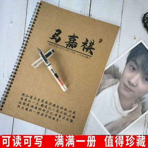 马嘉祺歌词语录时代少年团tnt周边女生学生小清新钢笔临摹练字帖