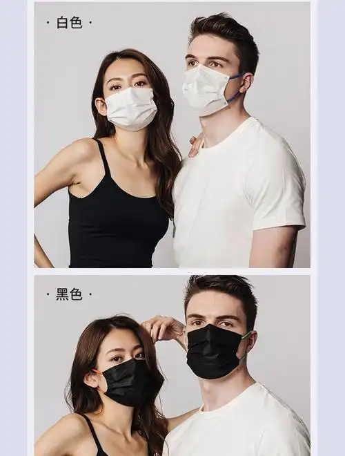 三层彩绳渐变彩虹大地森林拼色成人潮口罩女 港版巴黎之恋(30片装)