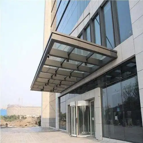 恒中天 玻璃雨棚安装 户外门窗挡雨棚 上门测量 玻璃厂家