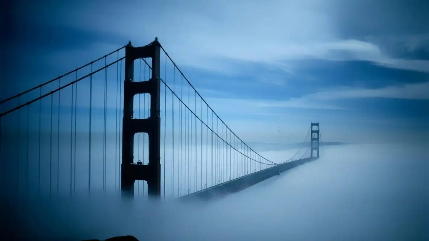 美丽桥梁夜幕下风景高清电脑壁纸高清大图预览1920x1080_风景壁纸下载