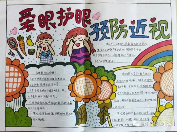 爱眼手抄报简单又漂亮