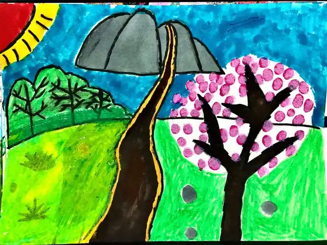 "我们眼里的春天"二七区嵩山路学校三年级4班5班主题作品展