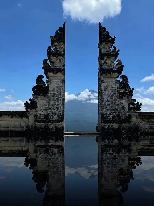 巴厘岛的景点排队