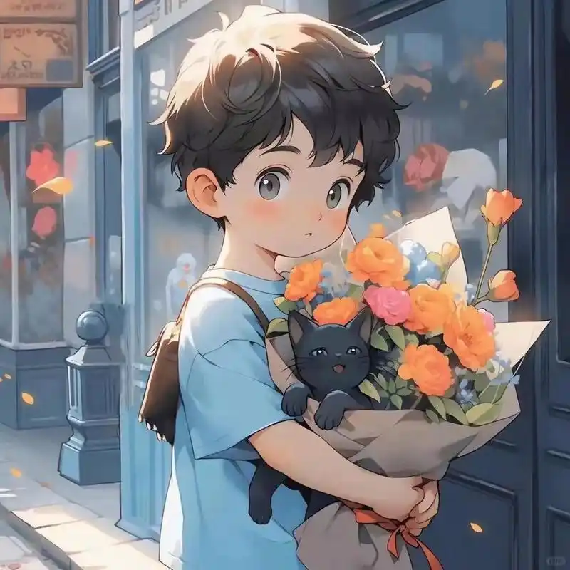 捧花动漫情头78 镜子很脏的时候我们并不觉得是自己的脸很脏 那