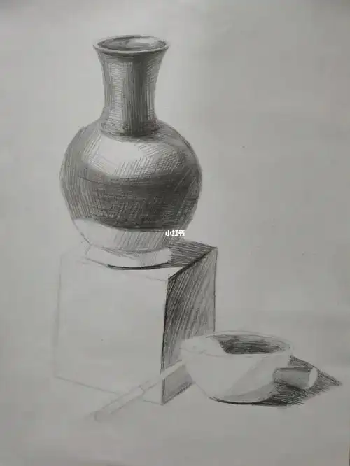 简单的素描静物