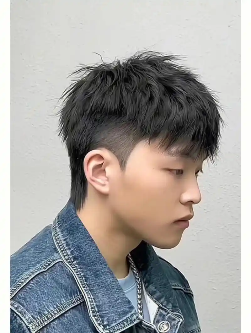 男生短发小狼尾 重庆男士短发找梓阳不迷路,发型需要塑型细软 发质