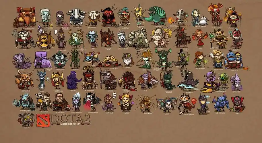 dota2刀塔比赛的英雄4k高清壁纸