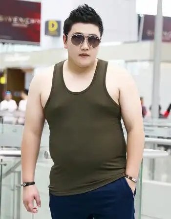 大码背心加肥加大号肥胖男装胖子肥佬无袖夏季胖人宽